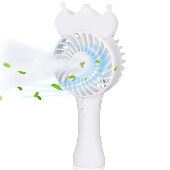 

Handheld Misting Fan, Portable USB Small Fan with 3 Settings,Facial Steamer-Powerful Rechargeable Battery Fan,Personal Cooling M