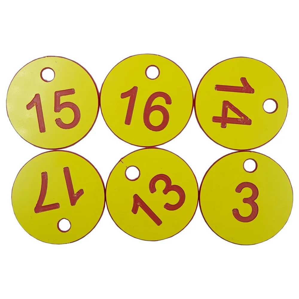 Round Number Tag Beekeeping Beehive Husbandry Farm Numbered Label Livestock Breeding Animal Markers Classification Sign