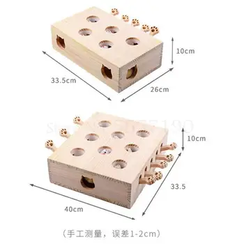 

Cat toy net red hit gopher funny cat stick funny cat toy since hi little mouse interactive solid wood cat supplies