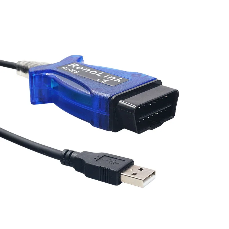 Диагностический Кабель USB для Renault V1.52 Scaner OBD2 Reno Link автомобильный ECU Программатор