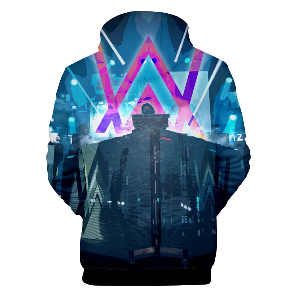 Стиль Alan Walker электронная музыка Tiancai Allen Walker сопутствующие товары осенняя одежда 3D цветная печать Толстовка