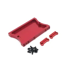 Jeu de pièces métalliques support d'amortisseurs et faisceau arrière métallique pour voiture RC, 3 couleurs noir/rouge, modèle MN D90 D91 D96 MN98 99S 