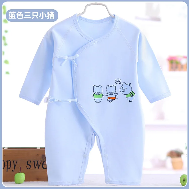 

Spring And Autumn Primary Service Newborns Women's Monk Clothes for Babies Romper Men's Universal Class a Pajamas Pure Cotton On
