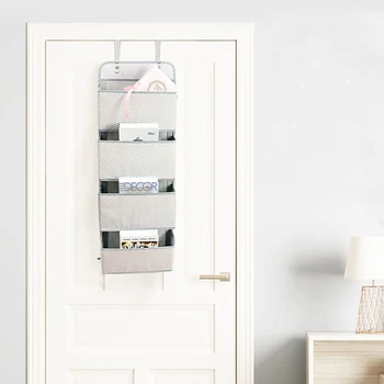 

Pockets Wall Hanging Storage Bag 5 colors Multifunction Non-woven Netted Organizer Container Household Storing Tools