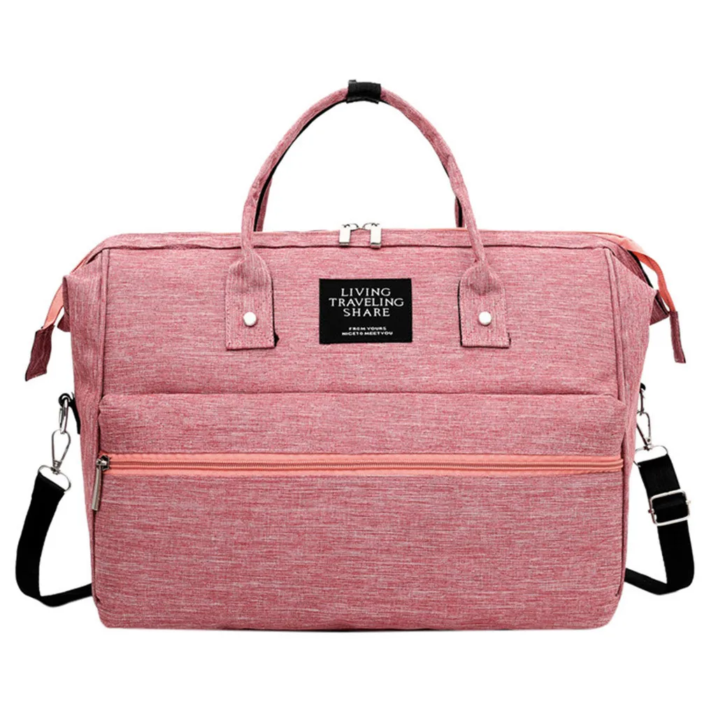 Женская сумка, Большая вместительная сумка для подгузников, Детская сумка для подгузников, рюкзак папы, водонепроницаемая Повседневная сумка для ноутбука, сумка для бутылки молока# T - Цвет: Pink