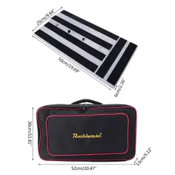 Guitar Effect Pedal Board Mastery Effect Pedalboard Magic Tape Hide Power Room Waterproof Universal Bag Case RockBoard r25