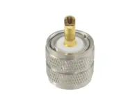 10ชิ้นขั้วต่อ UHF ตัวผู้ PL259 RG58จีบ RG400สายหางปลาตรง LMR195 RG142 4