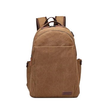 

Aijolen New Casual Canvas Computer Backpack Fashion Leisure With USB Charging Bag Fashion High School Student Bag For Teenage
