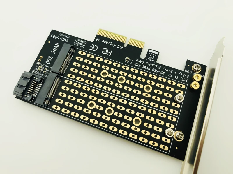M.2 NVMe SSD NGFF к PCIE X4 адаптер M Key B двойная интерфейсная карта поддержка PCI Express 3 0 2230 2242