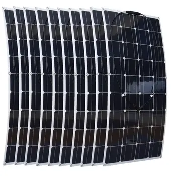 

High Efficiency PET coating 100w Portable Semi Flexible Solar Panel