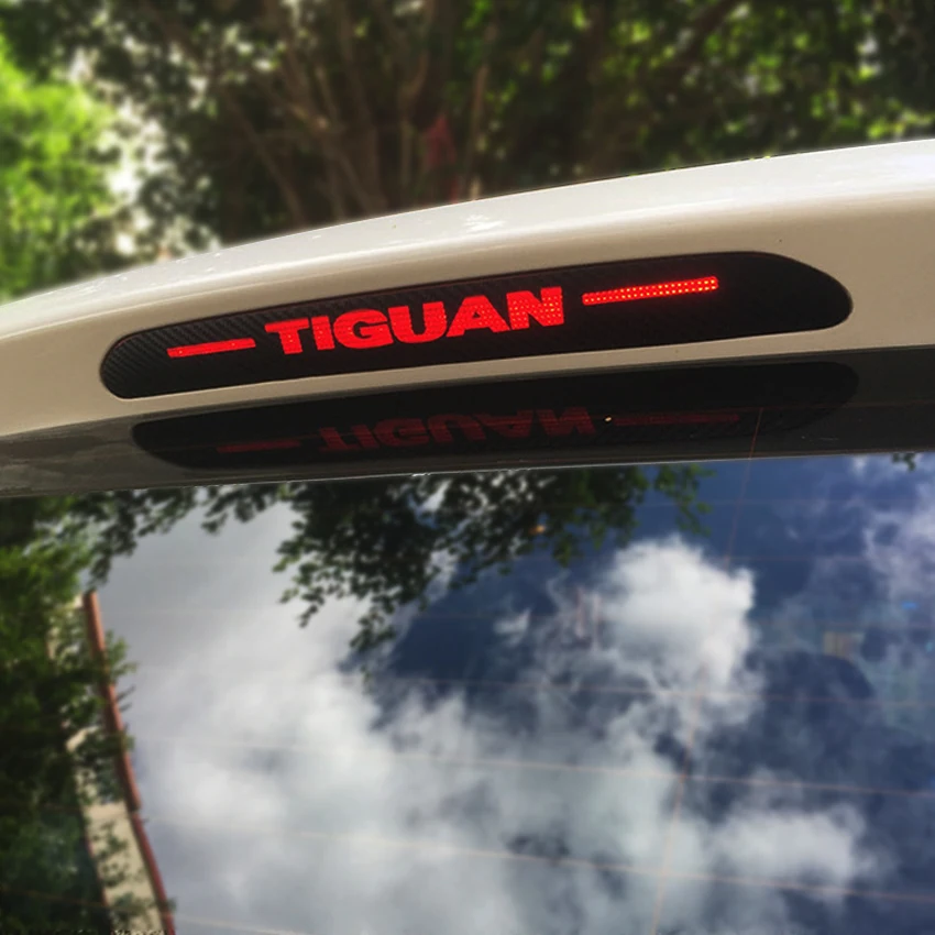 Украшение из углеродного волокна, наклейка для Volkswagen Tiguan 2010 2011 2012, крышка тормозных огней для VW Tiguan 2013