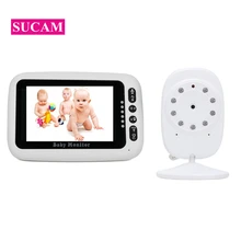 Детский монитор с камерой беспроводной цифровой двухсторонний аудио детский успокаивающий музыкальный воздушный термометр детский видео монитор ночного видения