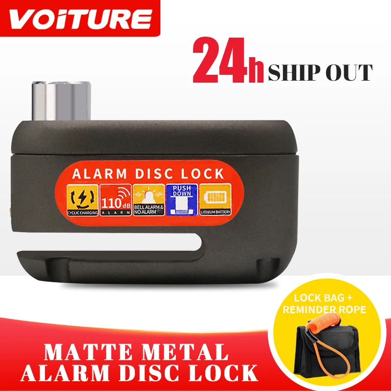 Security Alarm Lock Motorcycle Motorcycle Disc Lock Alarm