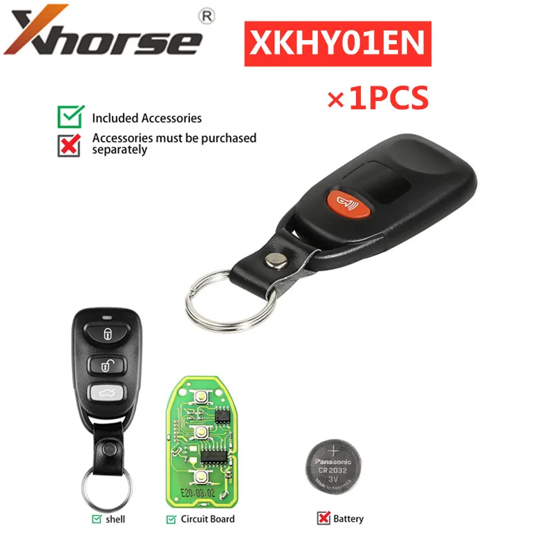 Пульт дистанционного управления с проводом Xhorse для Hyundai 3 + 1 кнопки XKHY01EN
