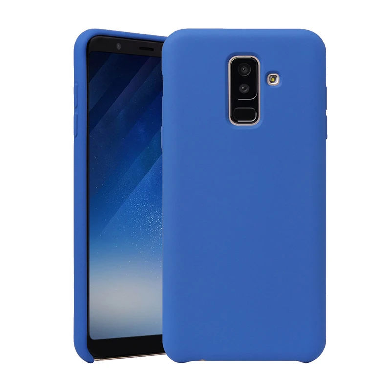 Чехол MAKAVO для Samsung Galaxy A6 2018 силиконовый тонкий матовый мягкий чехол Plus + телефона |