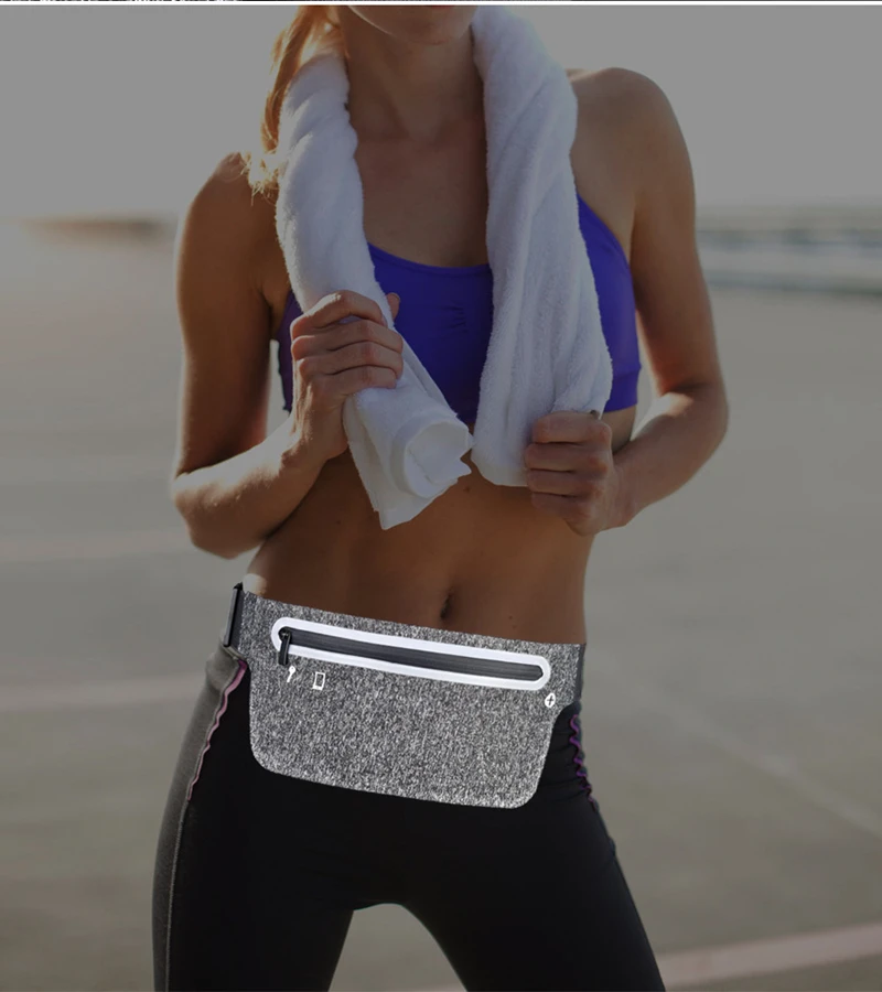 Youda Женская модная поясная сумка, спортивные карманы для бега, сумки для отдыха на открытом воздухе, ультра-тонкий лайкровый Чехол для