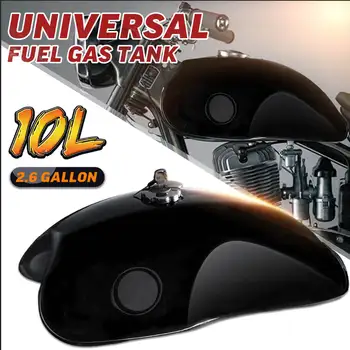 

Universal Motorcycle Retro Vintage Fuel Gas Oil Tank 10L 2.6 Gal Fuel Tank Cafe Racer For Suzuki/Yamaha/Honda
