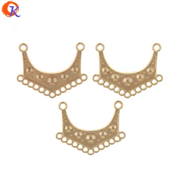 

Cordial Design 50Pcs 23*27MM Hand Made DIY Zinc Alloy Gold Color Connectors Rings Earrings Base Accessories For Earrings Finding
