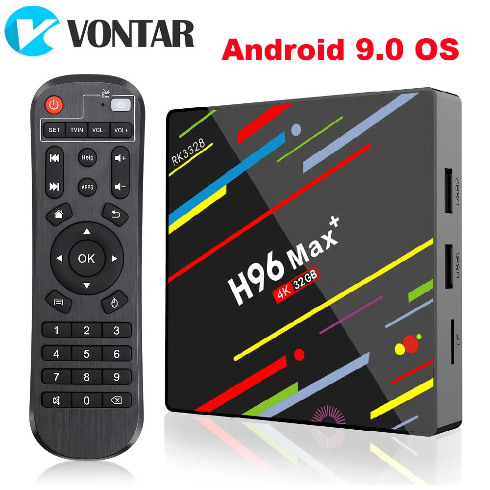 2020 H96 MAX Plus Android 9 0 4 Гб Оперативная память 32GB смартфон ТВ коробка с двумя камерами