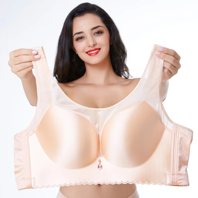 Sujetador grande superfino para mujer, ropa interior sexy, push