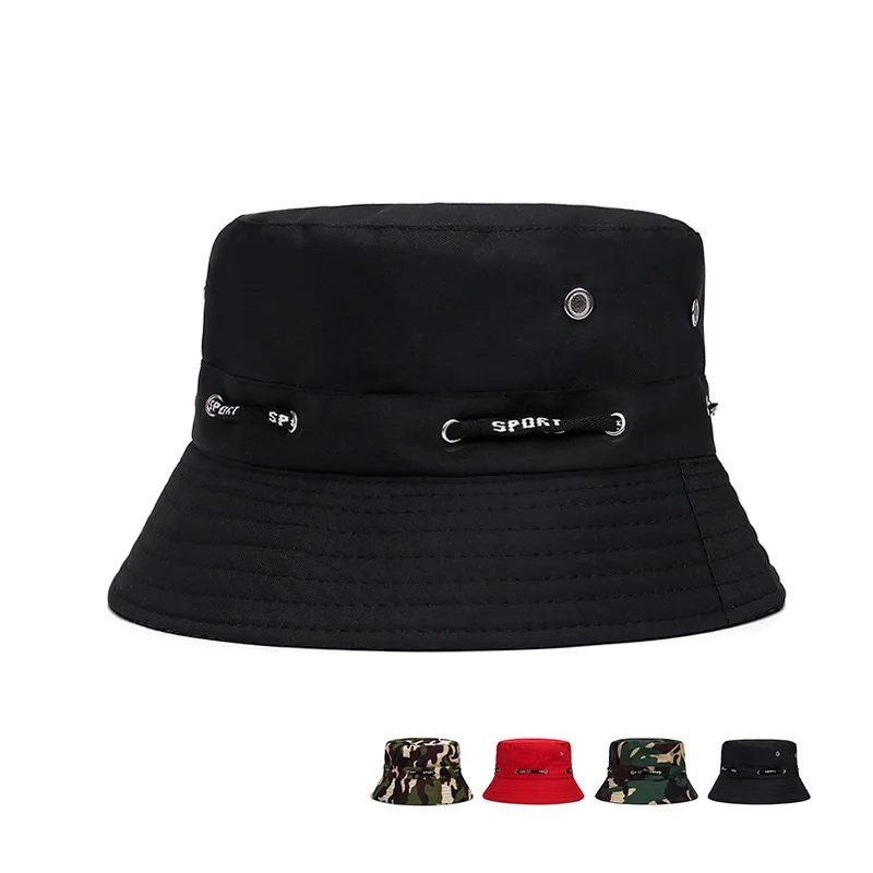 

Spring Summer Jungle Adventure Hat Camouflage Outing Sun-resistant Bucket Hat Men's Women's Threading Bucket Hat Fishing Hats
