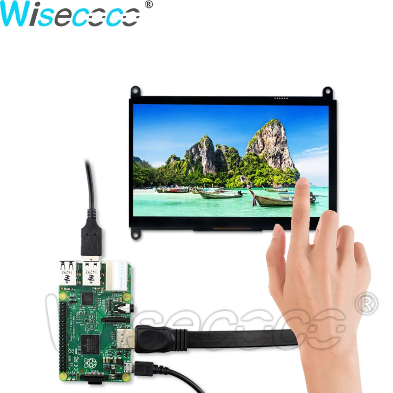 7 Inch Touch Screen Monitor Raspberry Pi Lcd Display Diy Touch Panel Hd 1024x600 Portable Module - Mobile Phone Lcd Screens - AliExpress