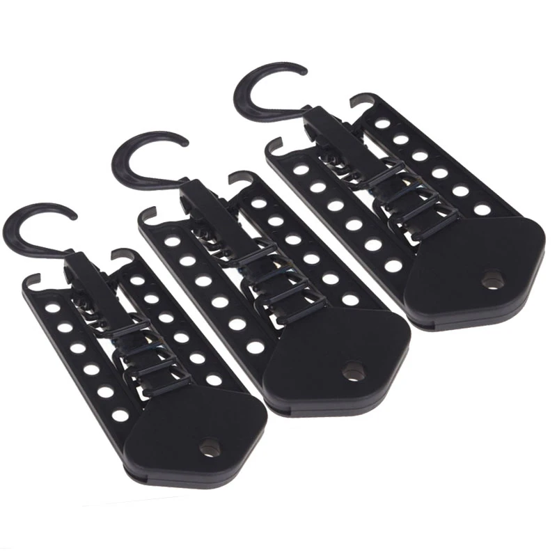 

3Pcs Foldable Plastic Magic Clothes Hanger Multifunction Organizer Space Saving Wardrobe Hook Rack