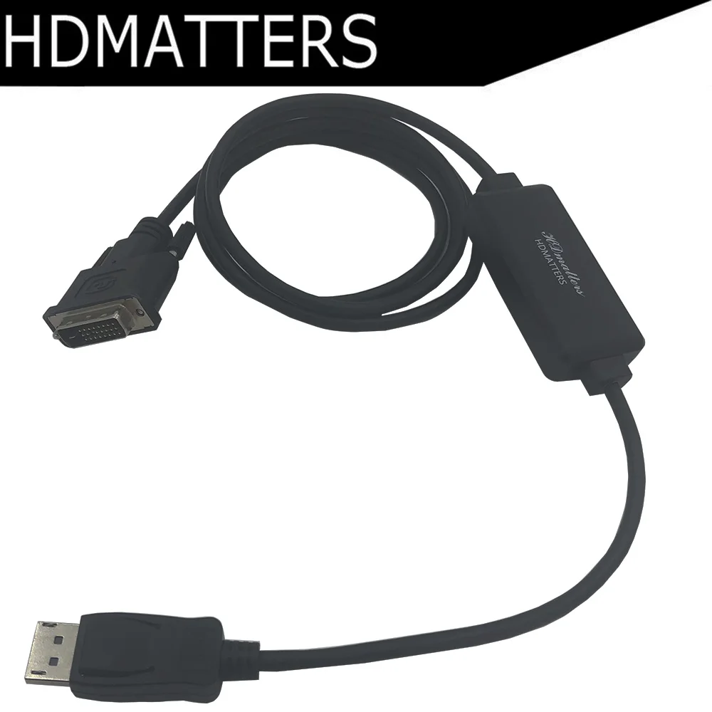 

Active DVI to Displayport converter adapter cable DVI in to Displayport out for PC laptop with DVI to Monitor with DP port