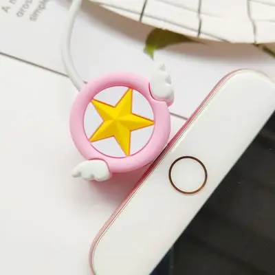 star Защитный кабель с мультипликационным принтом, защитный чехол для iPhone 8 Plus 4, 4S, 5, 5S, SE, 5C, 6, 6 S, 7 X, Xs, Max, XR, чехол для iPhone 7 Plus - Цвет: star