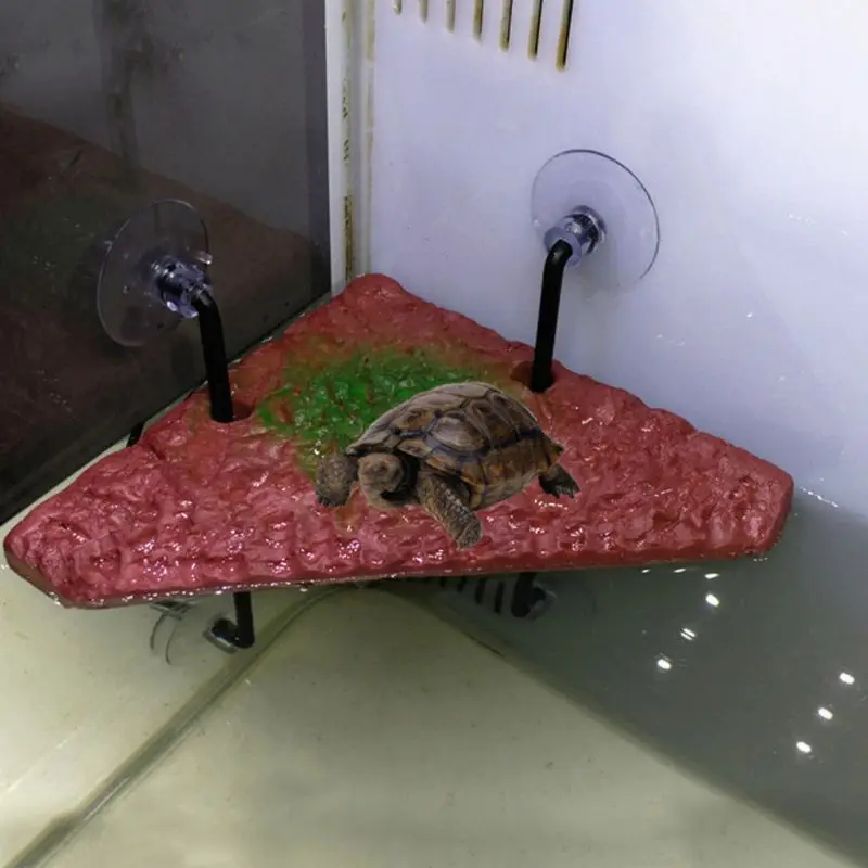 ПЭТ черепаха сушка задняя доска аквариум автоматический плавающий остров палуба GXMA
