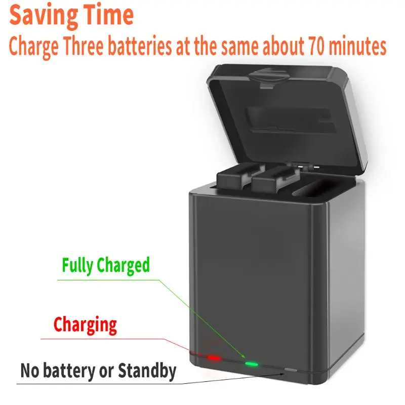 3 IN 1 Battery Port Smart Charger USB Charging Box for DJI Tello Drone Battery