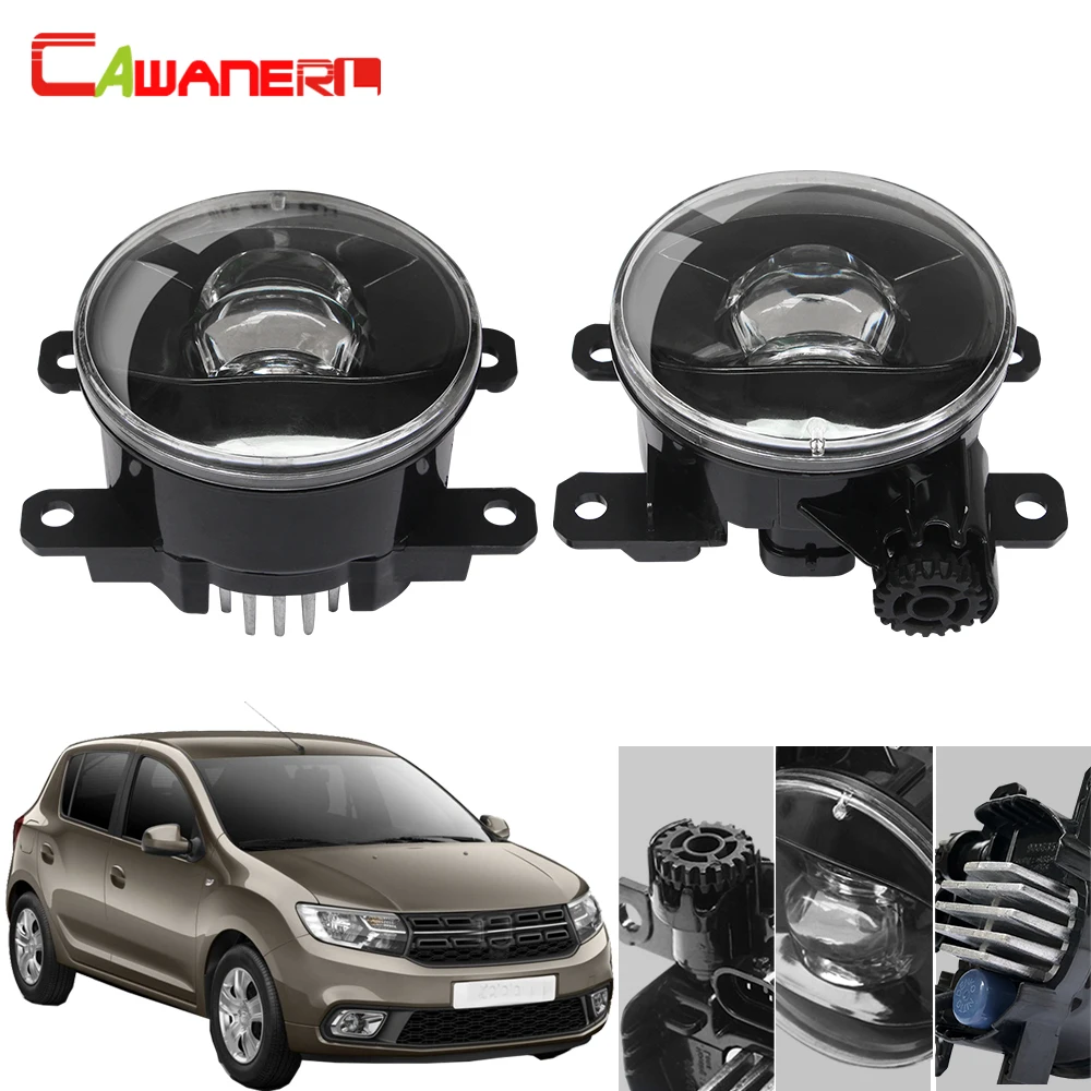 Cawanerl для 2008-2015 Dacia Sandero хэтчбек автомобильный 4000LM противотуманный светильник H11