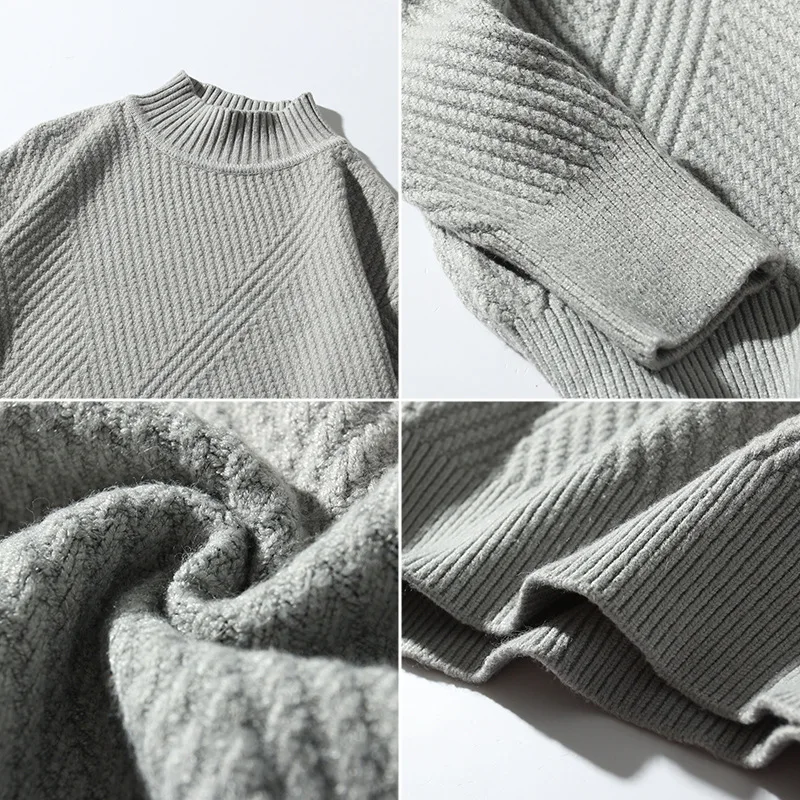 Autumn winter Men sweater solid Color Casual Slim Fit Knitting Turtleneck Sweater Men Slim Fit Knitted Pulloves Male Tops Autumn winter Men sweater solid Color Casual Slim Fit Knitting Turtleneck Sweater Men Slim Fit Knitted Pulloves Male Tops