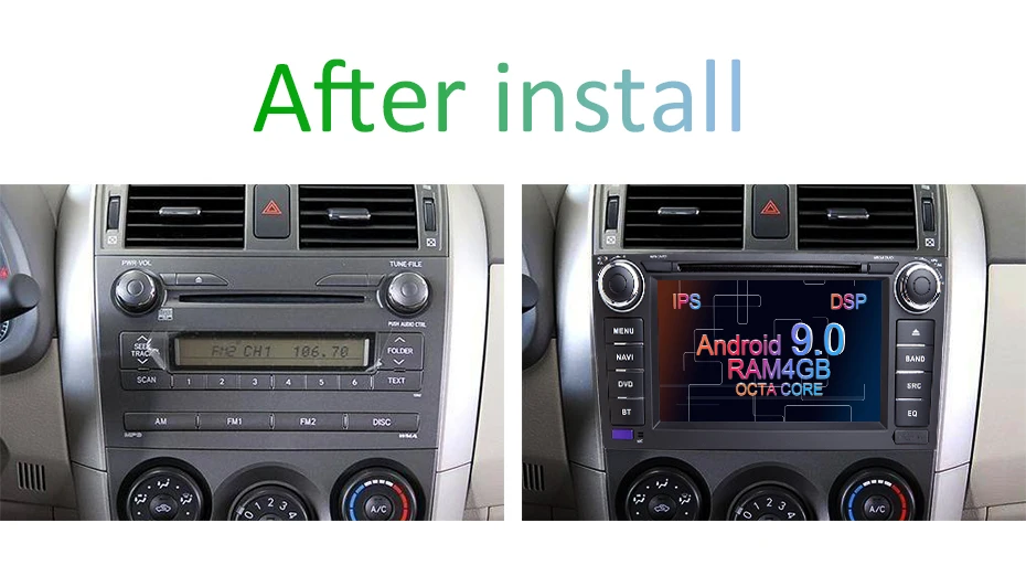 Discount IPS DSP Android 9.0 4G 64G 2 DIN Car GPS Radio For TOYOTA AURIS Altis COROLLA 2012 2013 Navigation Stereo Screen DVD PLAYER 5 Discount IPS DSP Android 9.0 4G 64G 2 DIN Car GPS Radio For TOYOTA AURIS Altis COROLLA 2012 2013 Navigation Stereo Screen DVD PLAYER 5