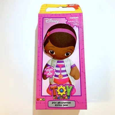 Original Disney Cartoon Doc McStuffins Pooh Bear Tiger Jack Sparrow Stuffed Cloth Doll DIY Handmade Toy Creative Kids Gift