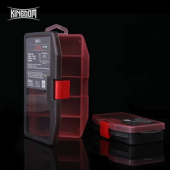 BIG OFFER ❤️ Kingdom Fishing Tackle Box Fish Lures Hooks Baits Compartments Storage Case Box Fishing Tackle Box for Pesca Fishing Accessories - discount item 25% OFF Sports & Entertainment