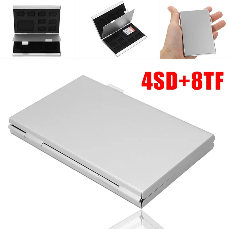 Мини алюминиевый сплав Micro TF SD чехол для хранения карт памяти защитный держатель коробка для SD/TF карты Аксессуары для хранения