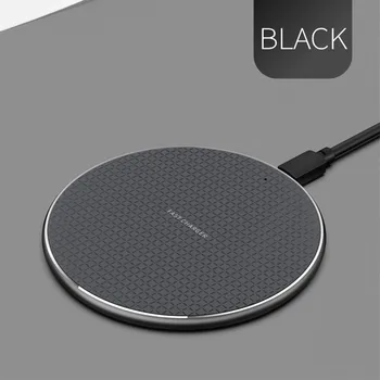

10W Wireless Charger Fast Charging Aluminum Alloy Circular Charging Pad with LCD Light for iPhone Samsung More Qi-Enabled Device
