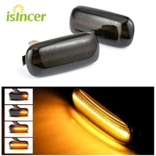 2 uds llevó señal intermitente secuencial Indicador de espejo lateral luz para Audi a3 8p a4 b8 b6 a6 c5 c7