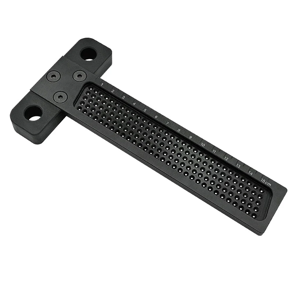 

Woodworking Scribe T-type Ruler Hole Scribing Gauge Crossed-out Tool Aluminium alloy Measuring Tool DIY Woodwork Enthusiasts