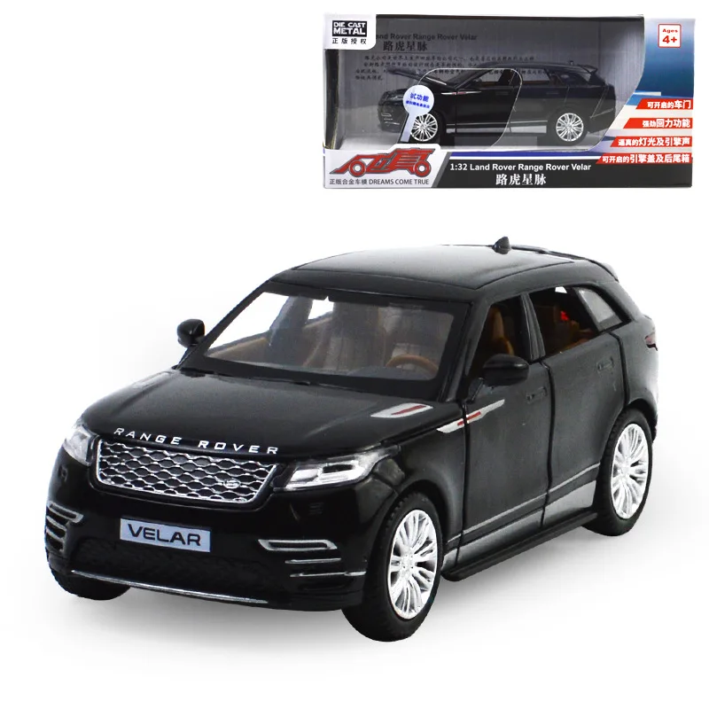 1:32 высокое моделирование Range Rover Velar сплав звук и свет оттяните может открыть дверь детский подарок модель игрушечной машины - Цвет: 88440H with box