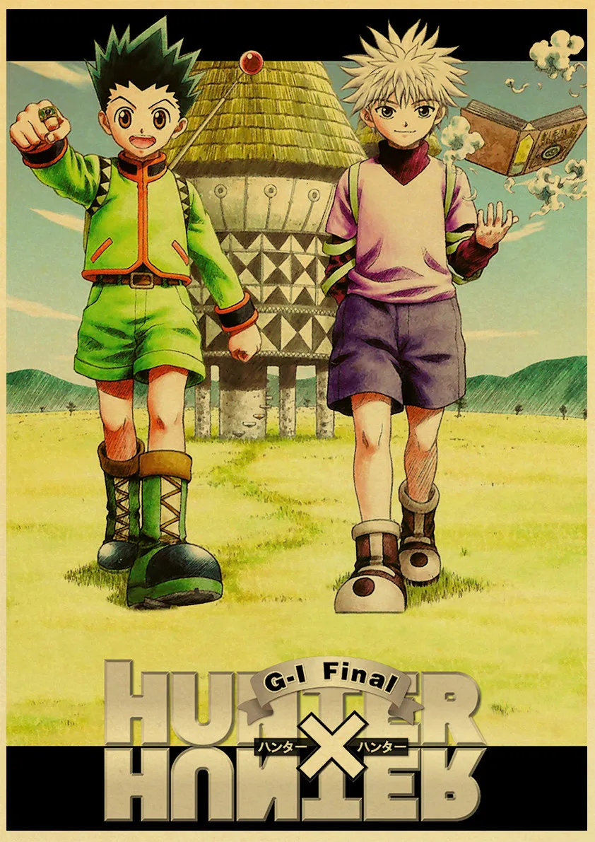 E170 Винтаж HUNTER x HUNTER Jpanese аниме Ретро плакат крафт-бумага стены наклейки печать для бара и домашнего декора - Цвет: E170
