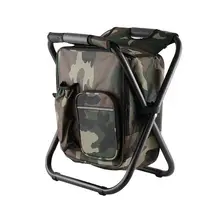 Складной Кемпинг стул рюкзак с охладителем изолированная сумка для пикника походная камуфляжная настольная сумка для отдыха на природе