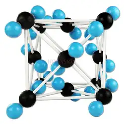 Unidad de modelo de estructura de cristal de dióxido de carbono, célula para escuela secundaria, instrumento de enseñanza de Química, ayuda para la enseñanza, configuración del espacio
