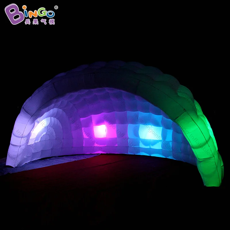 Exquisite 5.5x4x3.5 Meters Inflatable Half Air Dome Tent / Cheap Inflatable Event Tent With Led Lighting For Sale - Toy Tent 3