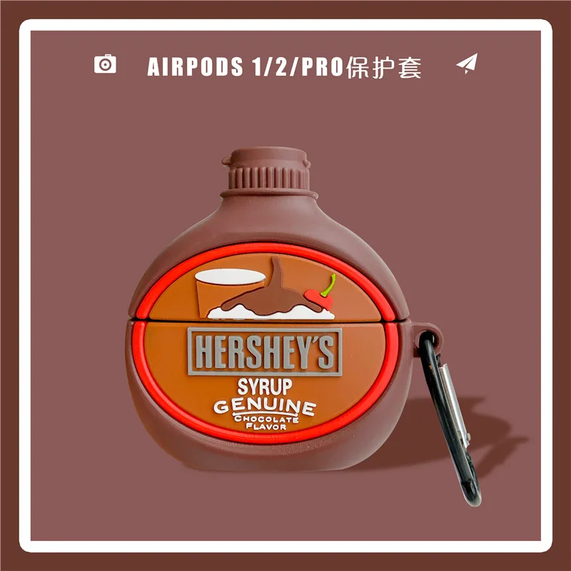 

For Airpods Case,3D Chocolate Flavor Case For Airpods 1/2 Case,Soft Silicone Earphone Headphone Cover For Airpods Pro Case