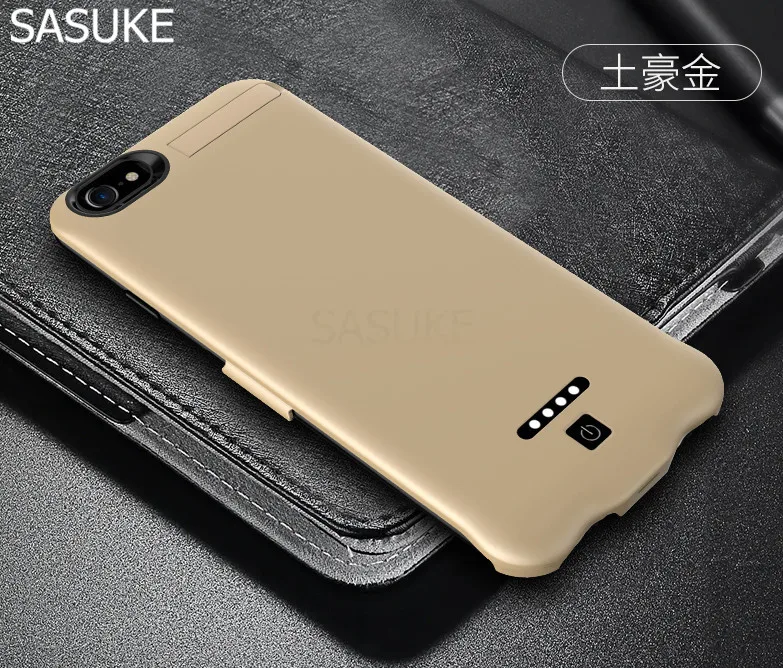 5200 мАч чехол для зарядного устройства для iPhone 6 6s 7 8 ультра тонкий внешний аккумулятор чехол для iPhone 6 6s 7 8 сплошной цвет power capa