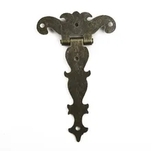 Bisagra de aleación de Zinc y bronce, accesorios para muebles, bisagra a tope, caja de madera antigua, Kit de reparación de bisagra decorativa, muebles para el hogar, 2 uds.