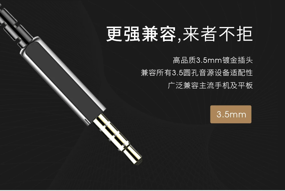 Headphones in-ear original authentic for Xiaomi Apple mobile phone oppo Huawei Heavy bass metal earplugs game computer universa