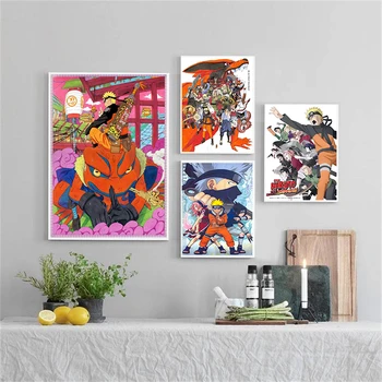 

Cartoon Anime Naruto Poster Painting Nordic Style Prints Modern Wall Art Canvas Painting Wall Pictures For Living Room Decor